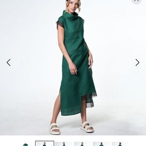 New European linen dress